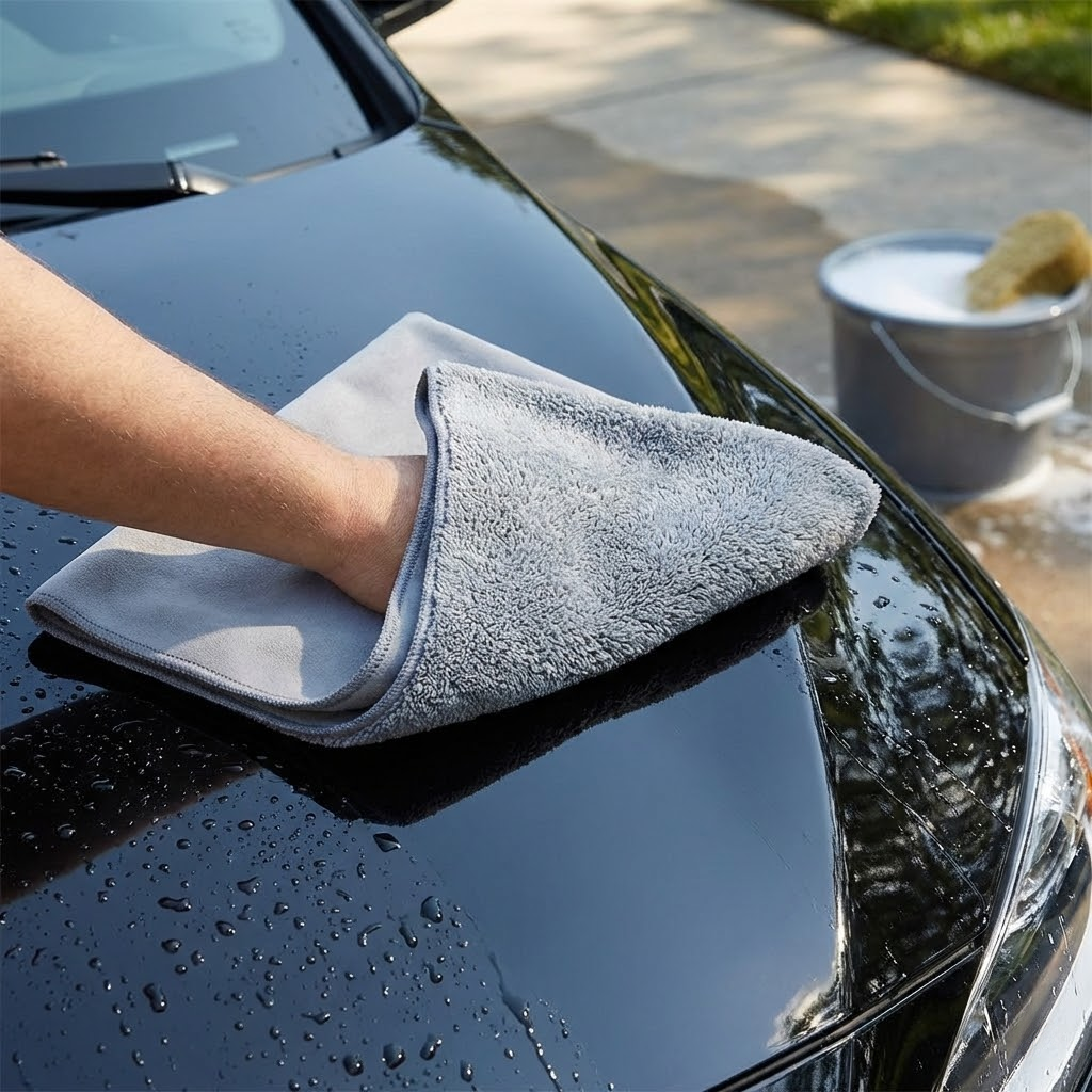 Professional Ultra-Absorbent Microfiber Suede Car Detailing Towel