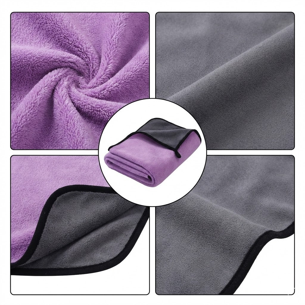 Professional High-Density Coral Velvet Ultra-Absorbent Detailing Cloth